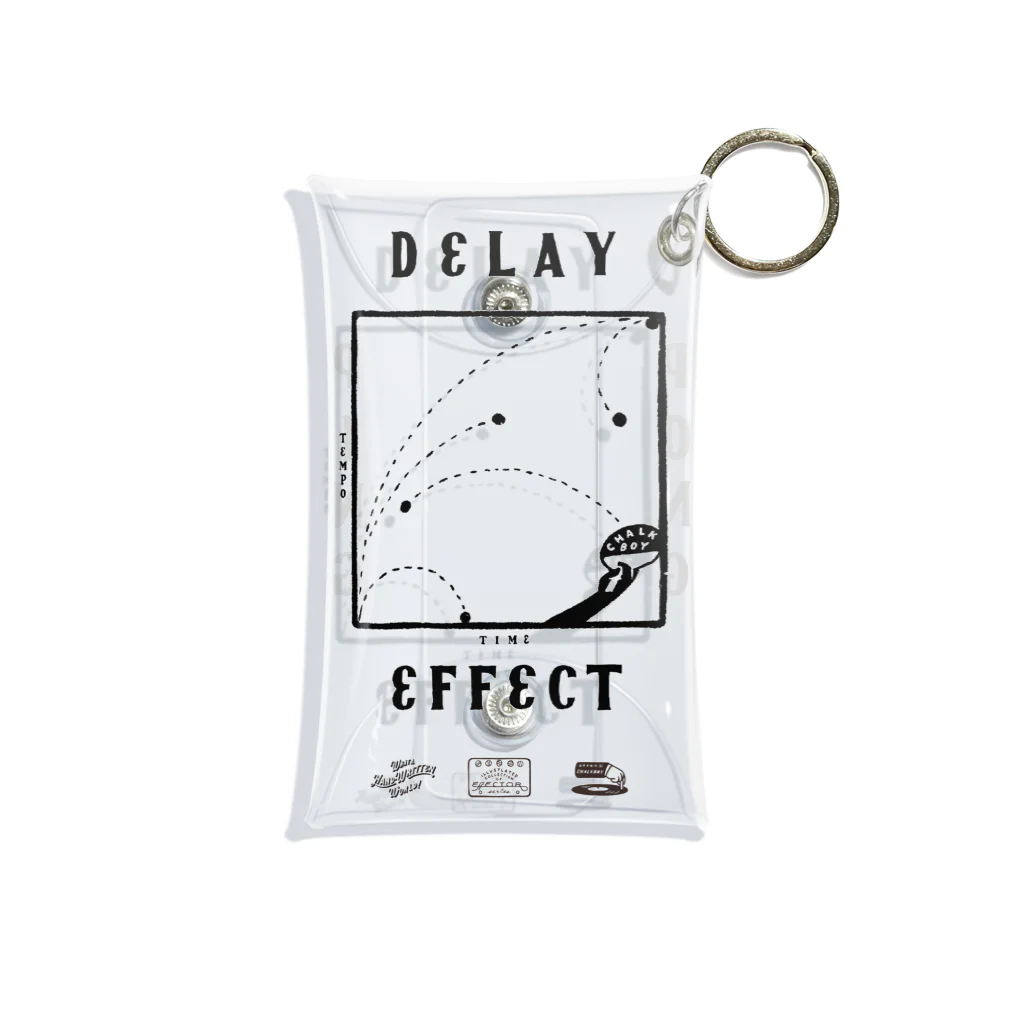 astrollage zakka official storeのDELAY EFFECT BLACK Mini Clear Multipurpose Case