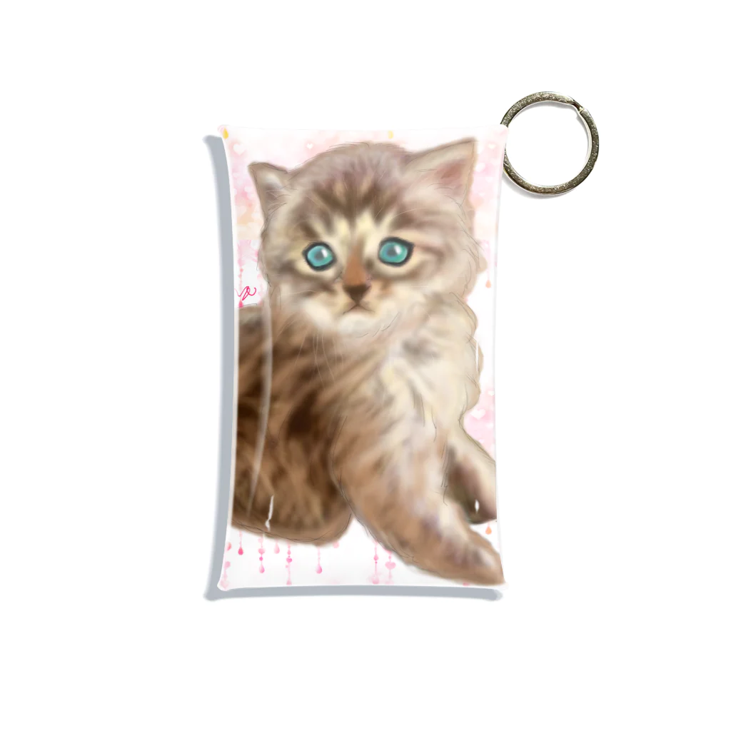 アニマルデザインはなの遊んでほしい子猫 Mini Clear Multipurpose Case