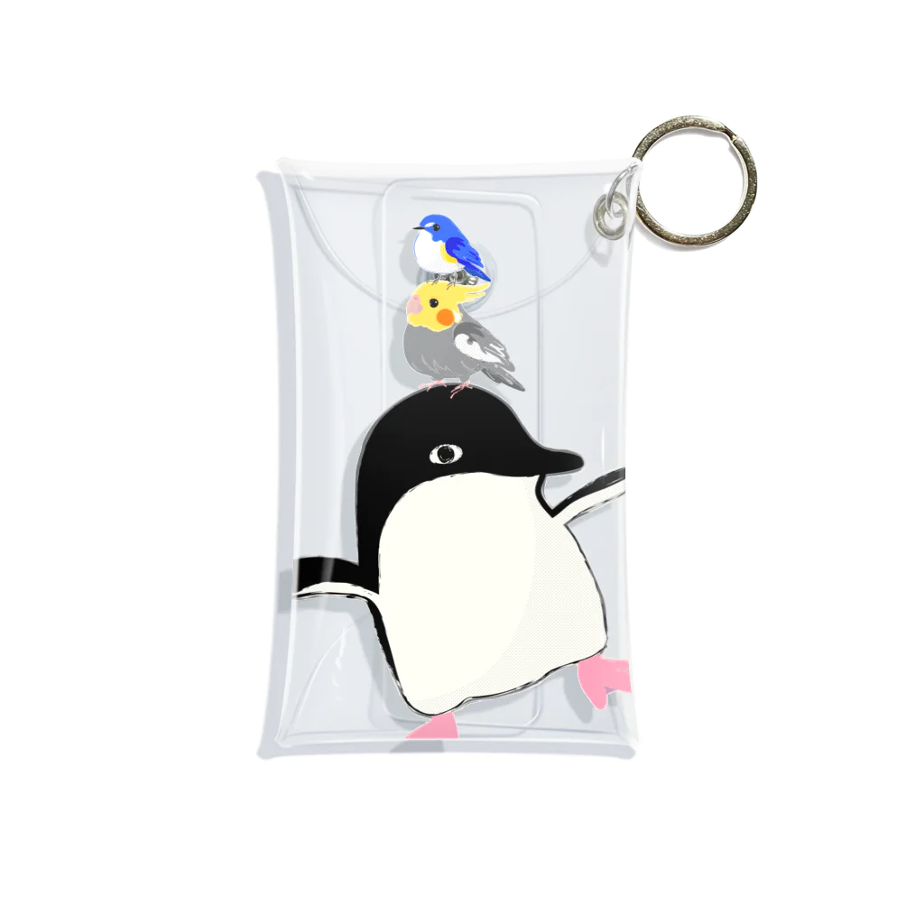 LittleLoroのアデリーペンギンの浮かれ具合 Mini Clear Multipurpose Case