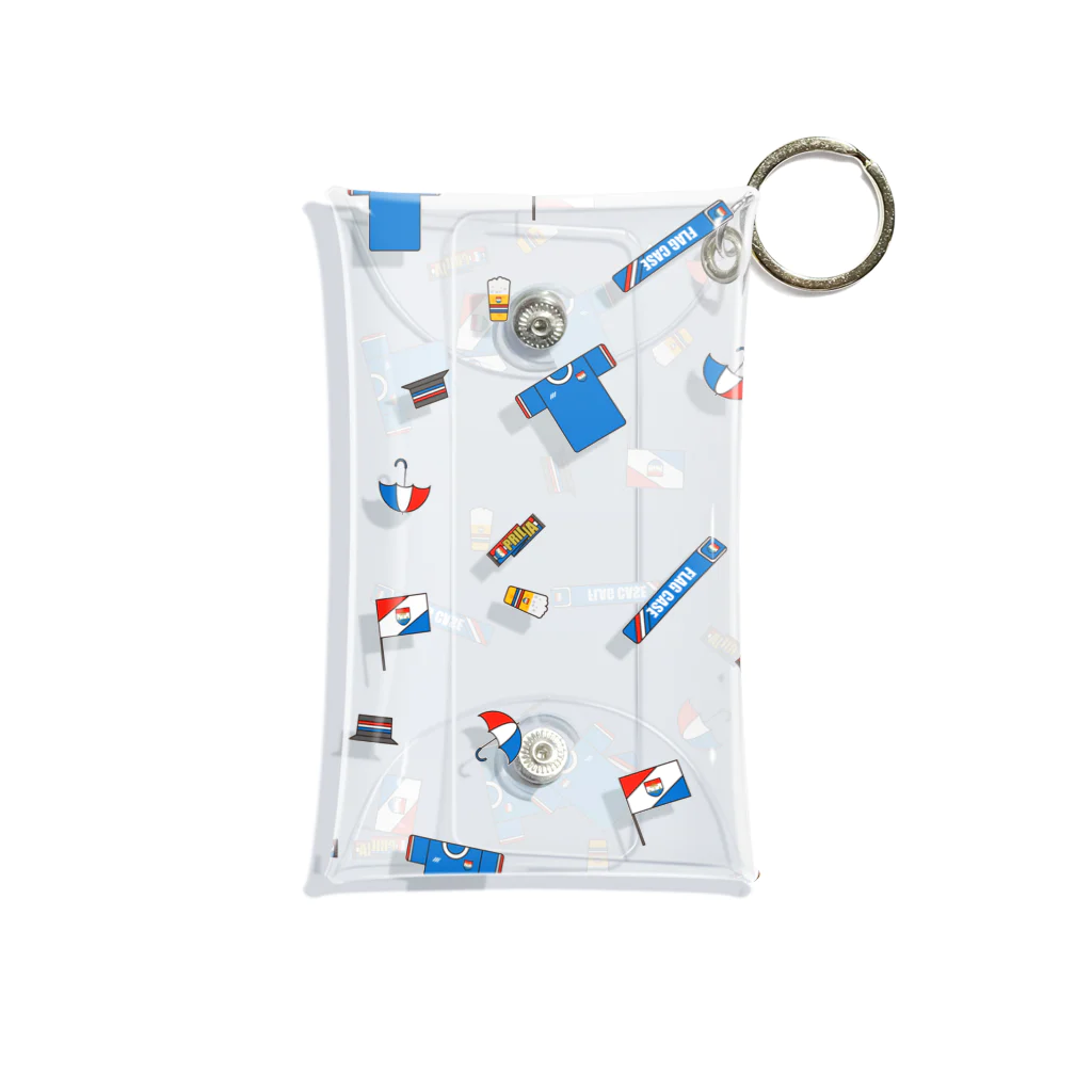 Sopopmuseumのトリコロールなサッカー観戦グッズ Mini Clear Multipurpose Case