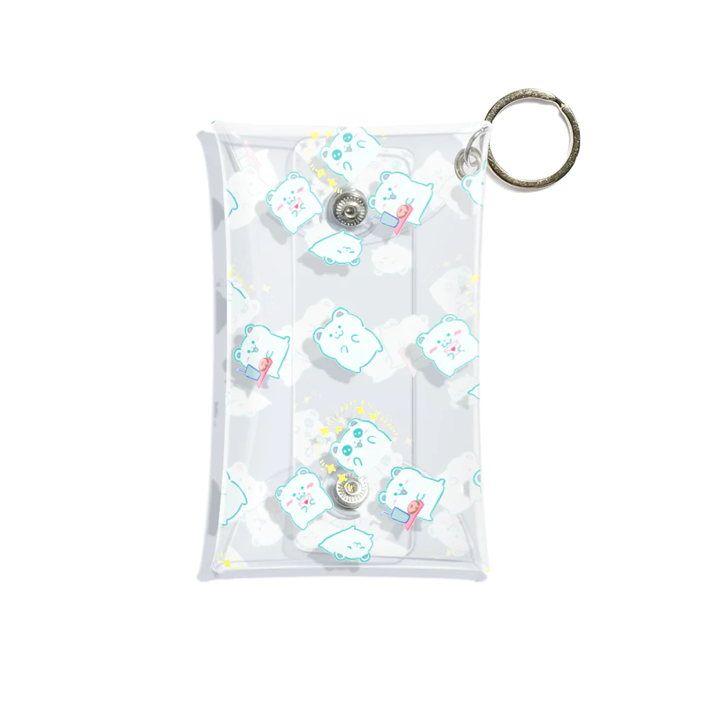 からすみのくまちゃんいっぱい(シンプル) Mini Clear Multipurpose Case