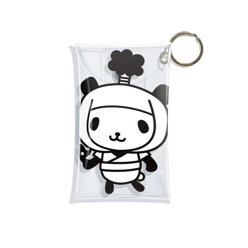 CherryCherryDesignのにんじゃぱんだ Ninja Panda Mini Clear Multipurpose Case