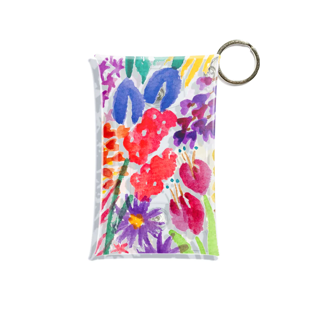 n_makiのflower Mini Clear Multipurpose Case