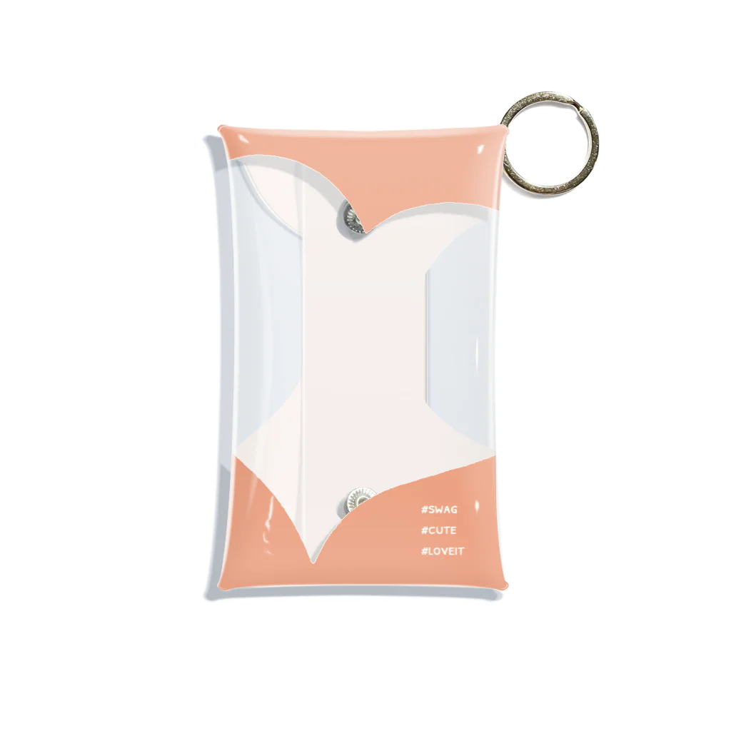 mcSHOPのアクスタケース(ハート枠Orange) Mini Clear Multipurpose Case