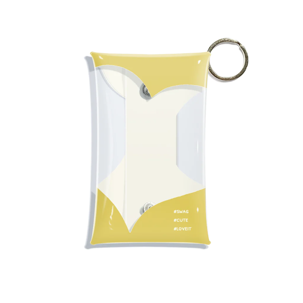 mcSHOPのアクスタケース(ハート枠Yellow) Mini Clear Multipurpose Case