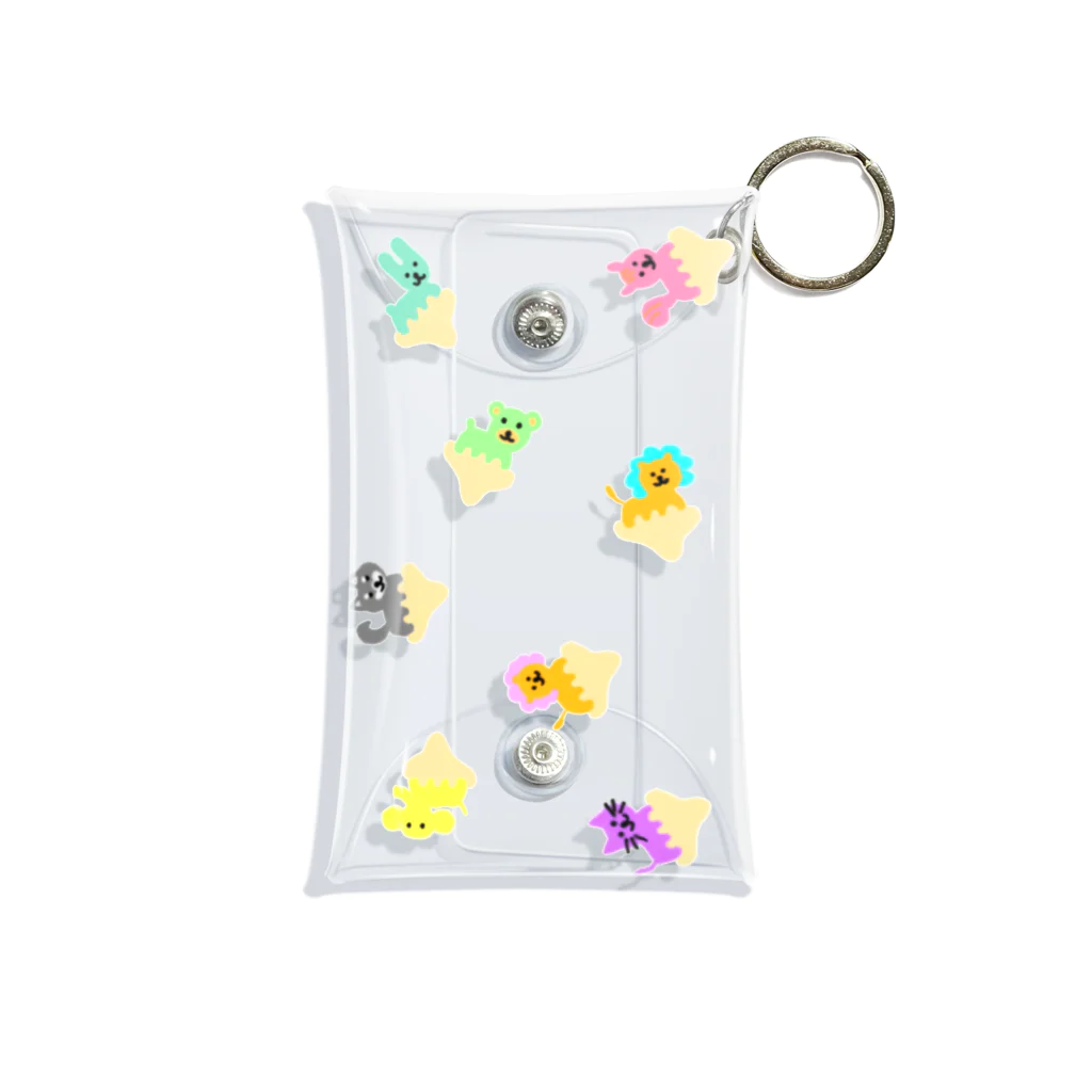 クアッカワラビーくんの日常＆あしゆびふれんず公式グッズのゆるあしゆびふれんずたて Mini Clear Multipurpose Case