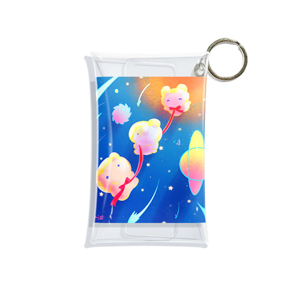 たんぽぽ帝国(おみやげ屋さん)の宇宙遊泳ぷにぷに Mini Clear Multipurpose Case