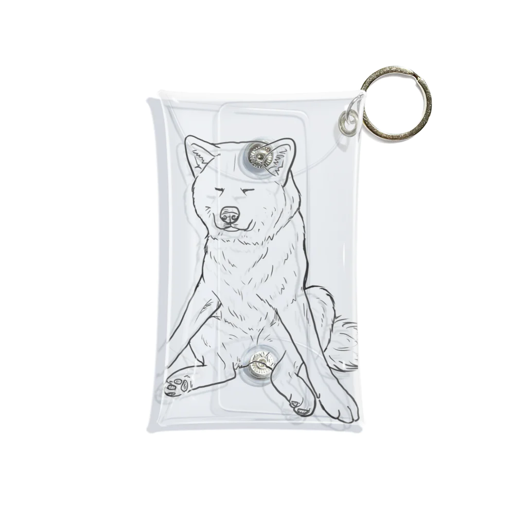 春風工房の秋田犬の小梅さん Mini Clear Multipurpose Case