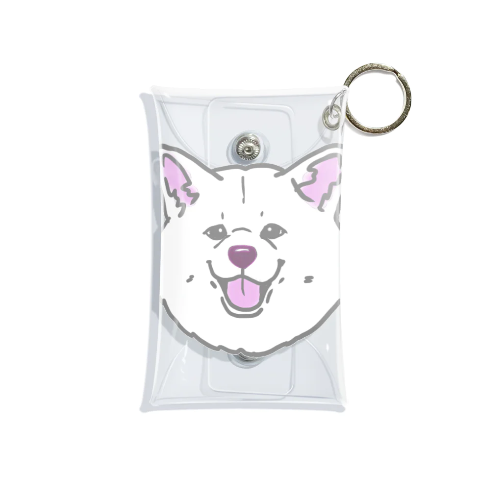 春風工房の秋田犬ハッピースマイル白毛 Mini Clear Multipurpose Case