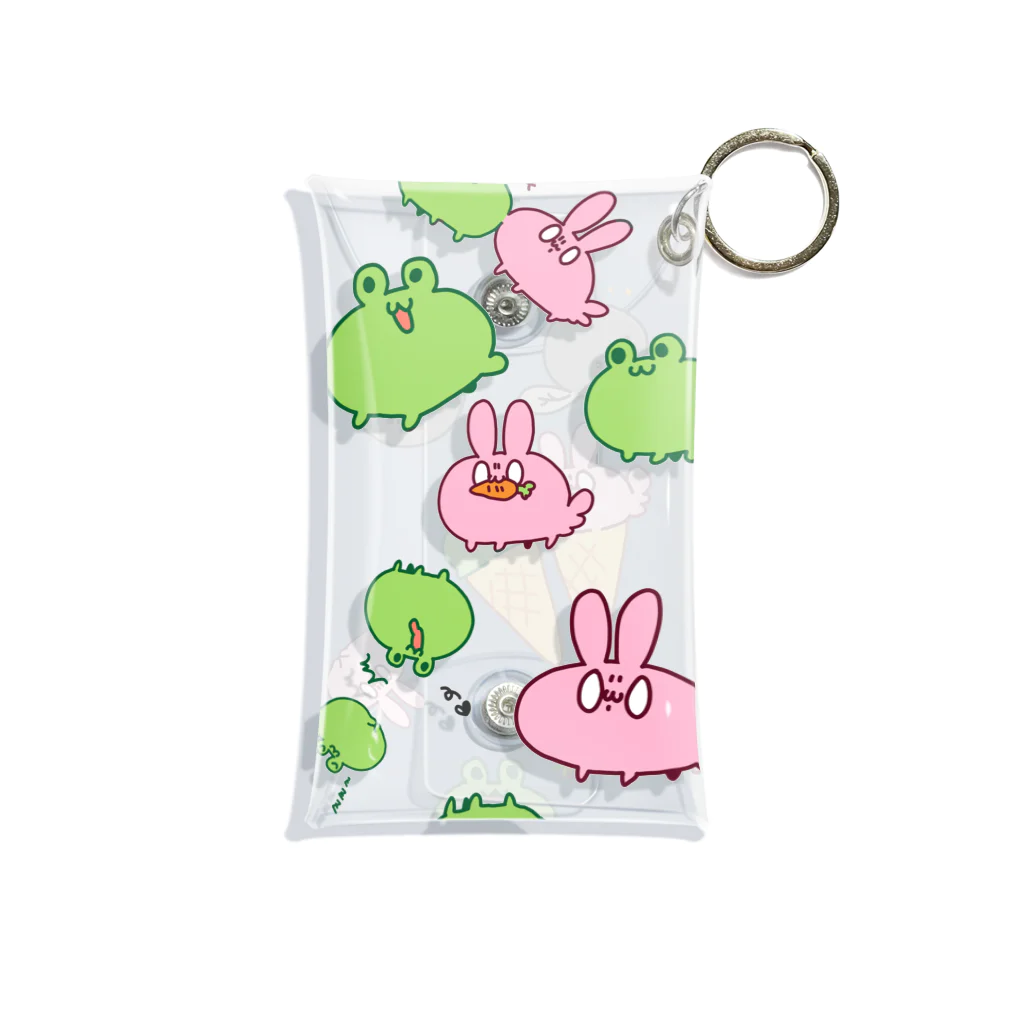 かえるとうさぎのかえるとうさぎくりあけーす Mini Clear Multipurpose Case