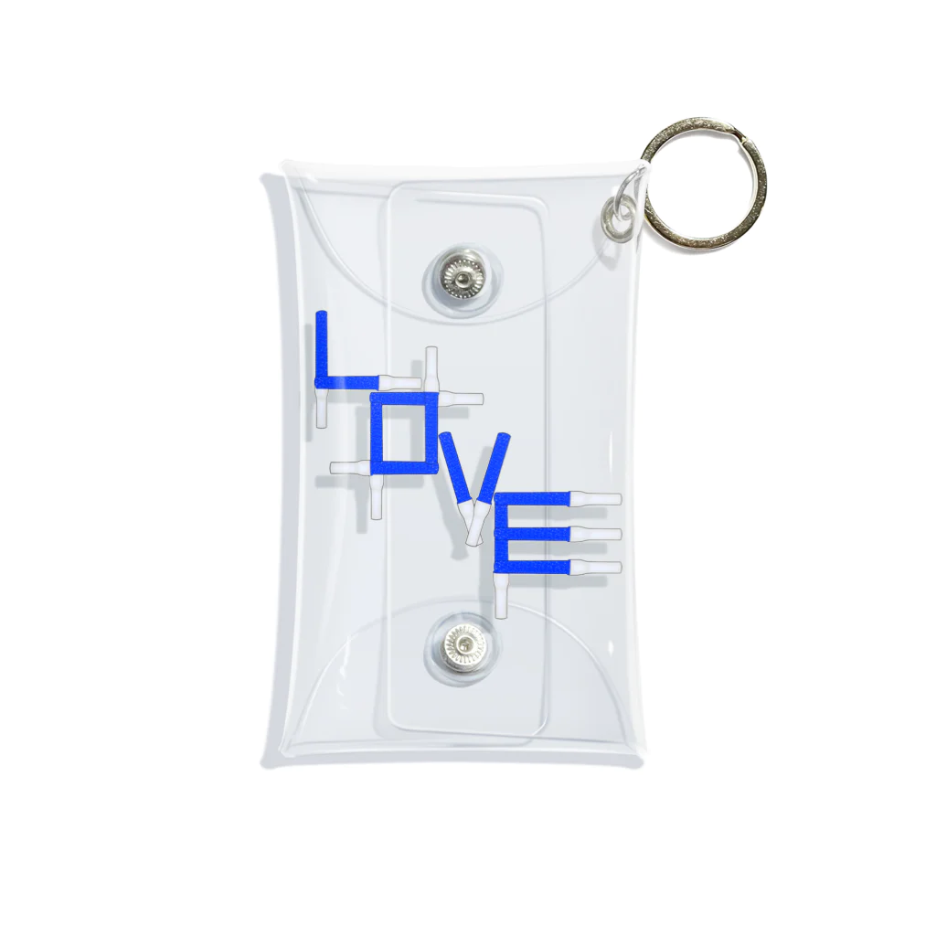 みかんの実のアクスタケース ペンライトLOVE blue Mini Clear Multipurpose Case