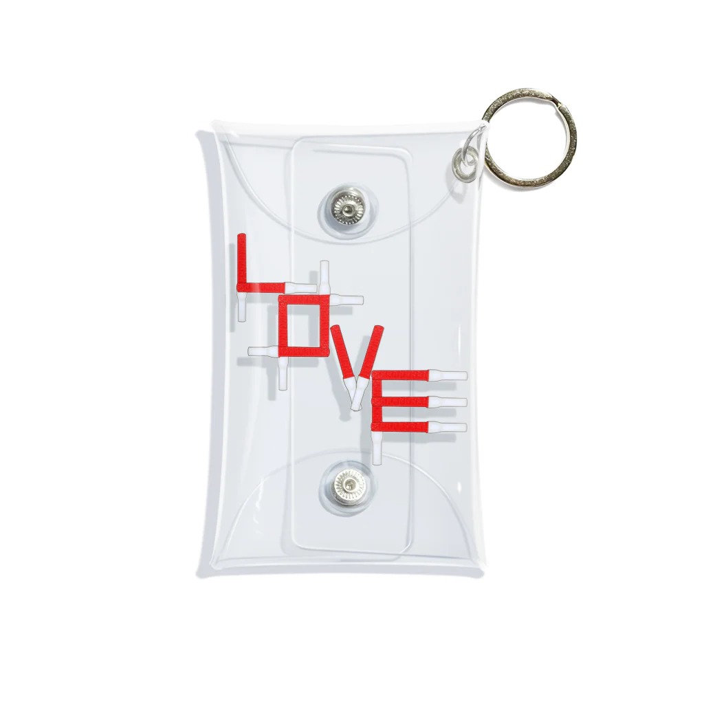 みかんの実のアクスタケース ペンライトLOVE red Mini Clear Multipurpose Case