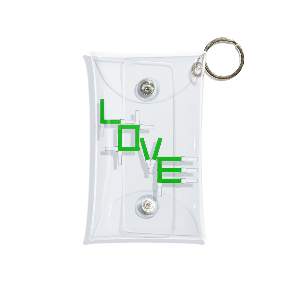 みかんの実のアクスタケース ペンライトLOVE green Mini Clear Multipurpose Case