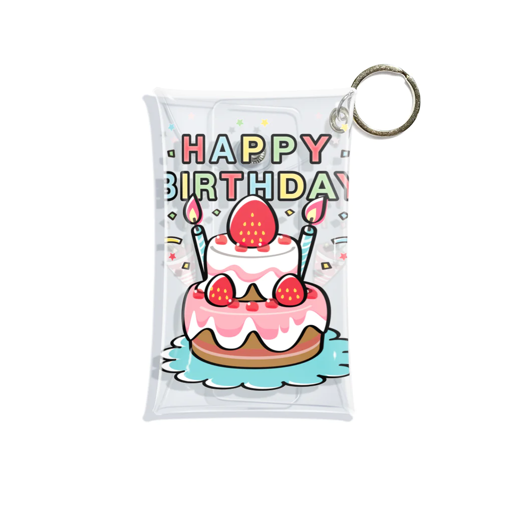 イラスト MONYAAT のCT61HAPPY BRITHDAY  Mini Clear Multipurpose Case