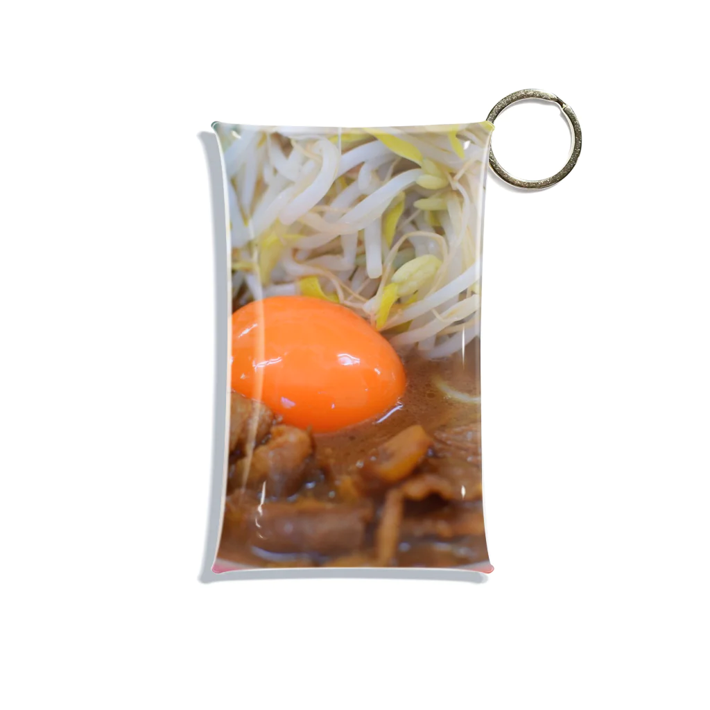 ya-pyのラーメン 徳島 肉 おもしろ ギャグ ご当地 Mini Clear Multipurpose Case