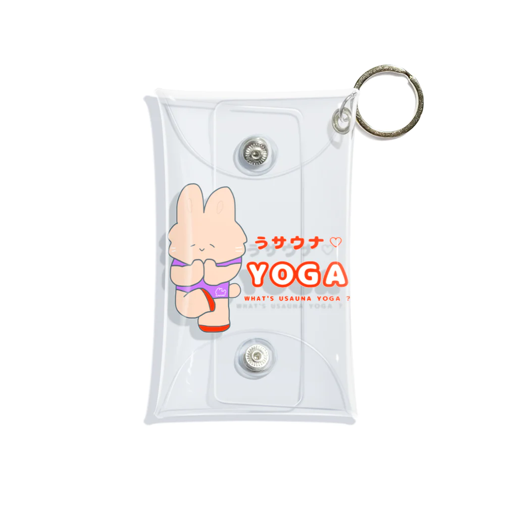 にゃんこ日替り湯のうサウナ♡yoga🧘‍♀️ Mini Clear Multipurpose Case