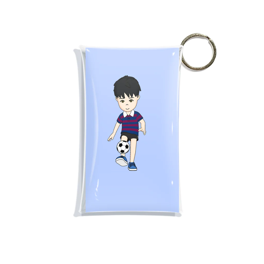 Nn17のサッカー女子 Mini Clear Multipurpose Case