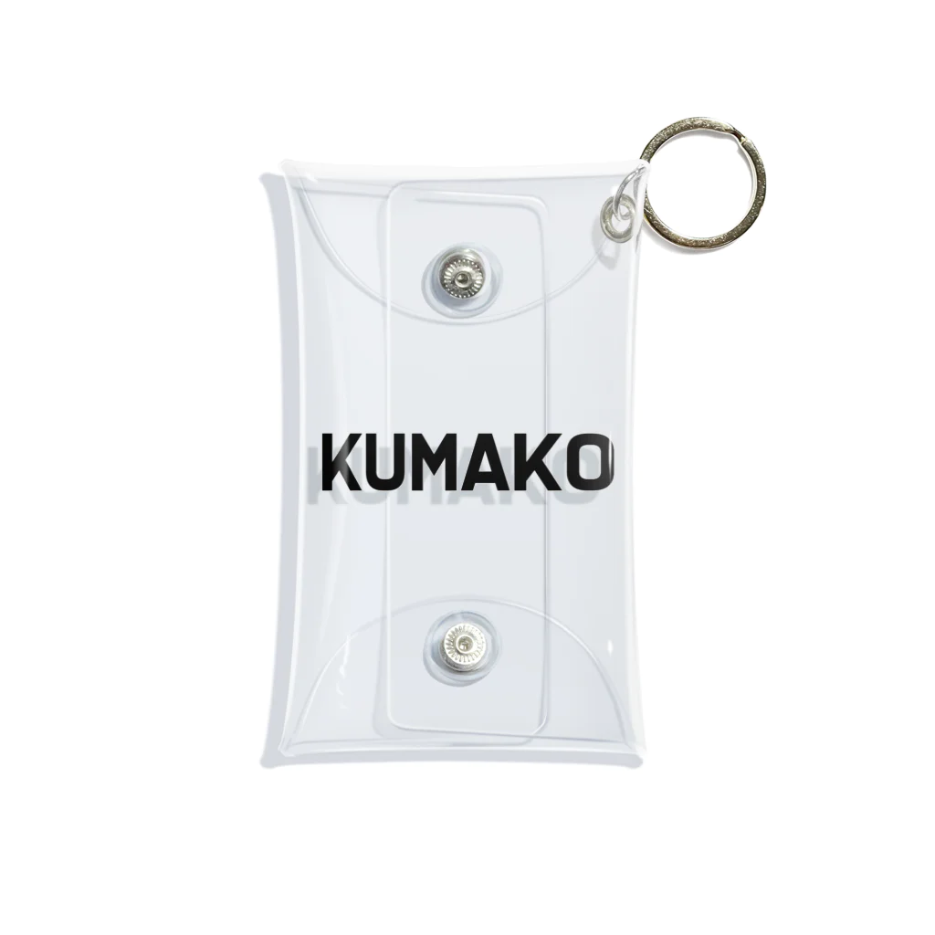 熊工サッカー部OB会のKUMAKO BLACK Mini Clear Multipurpose Case