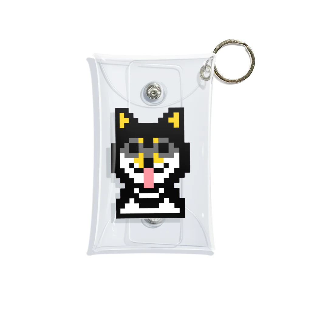 すみちゃんぐらしのドット絵黒柴 Mini Clear Multipurpose Case