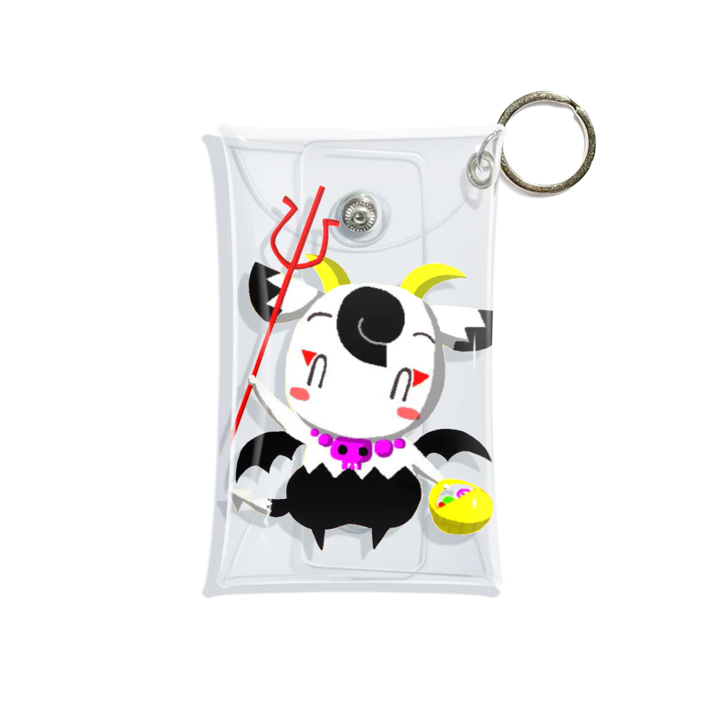 POISONCHARM電脳露店2号のハロウィンアオヤギさん Mini Clear Multipurpose Case