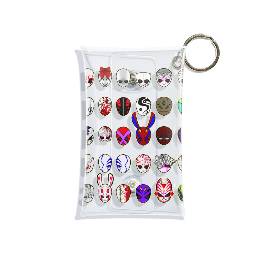 Vivere Liberamenteの十人十色仮面 Mini Clear Multipurpose Case