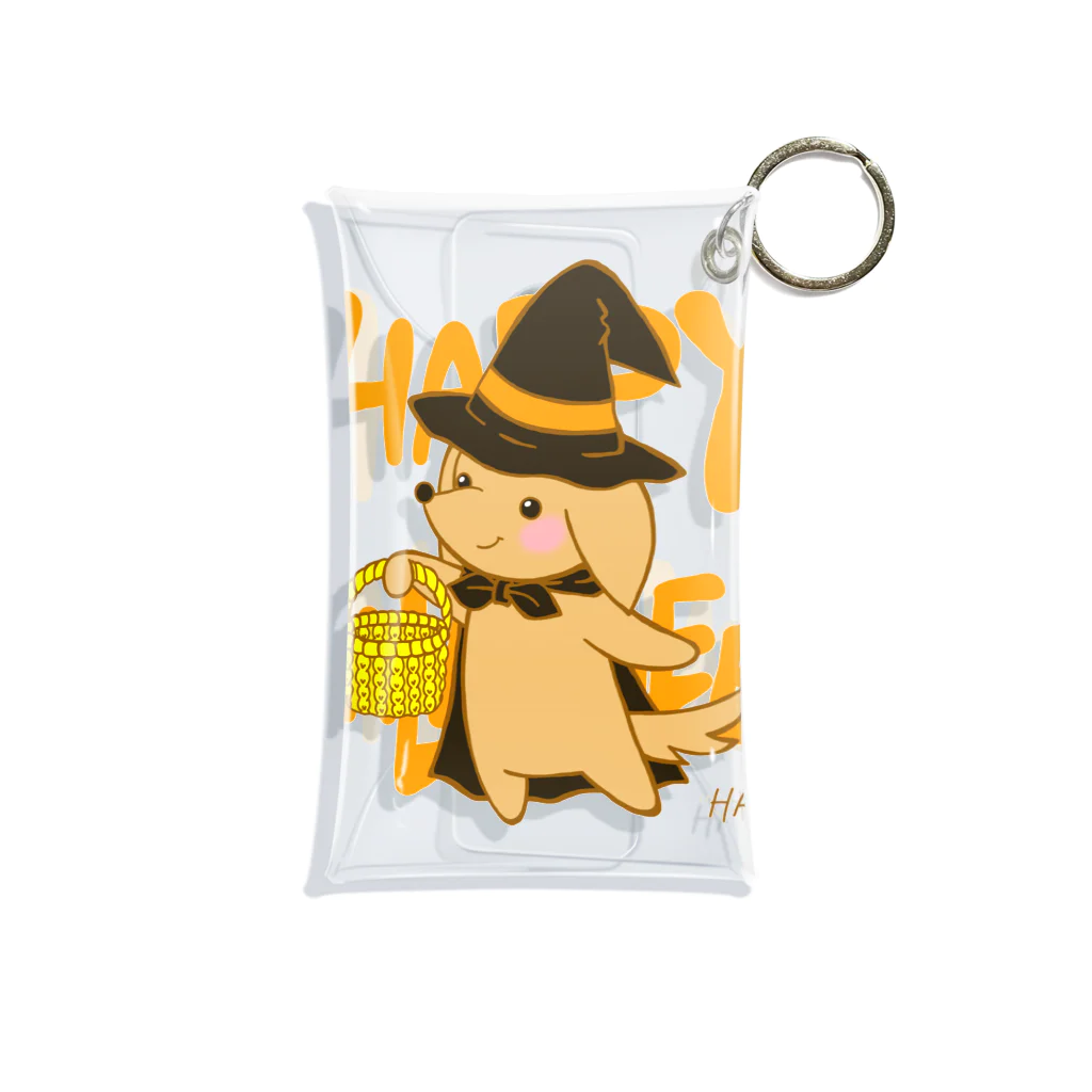 ハク先生《ほのぼの系イラスト描いてます》のハロウィン わんこ Mini Clear Multipurpose Case