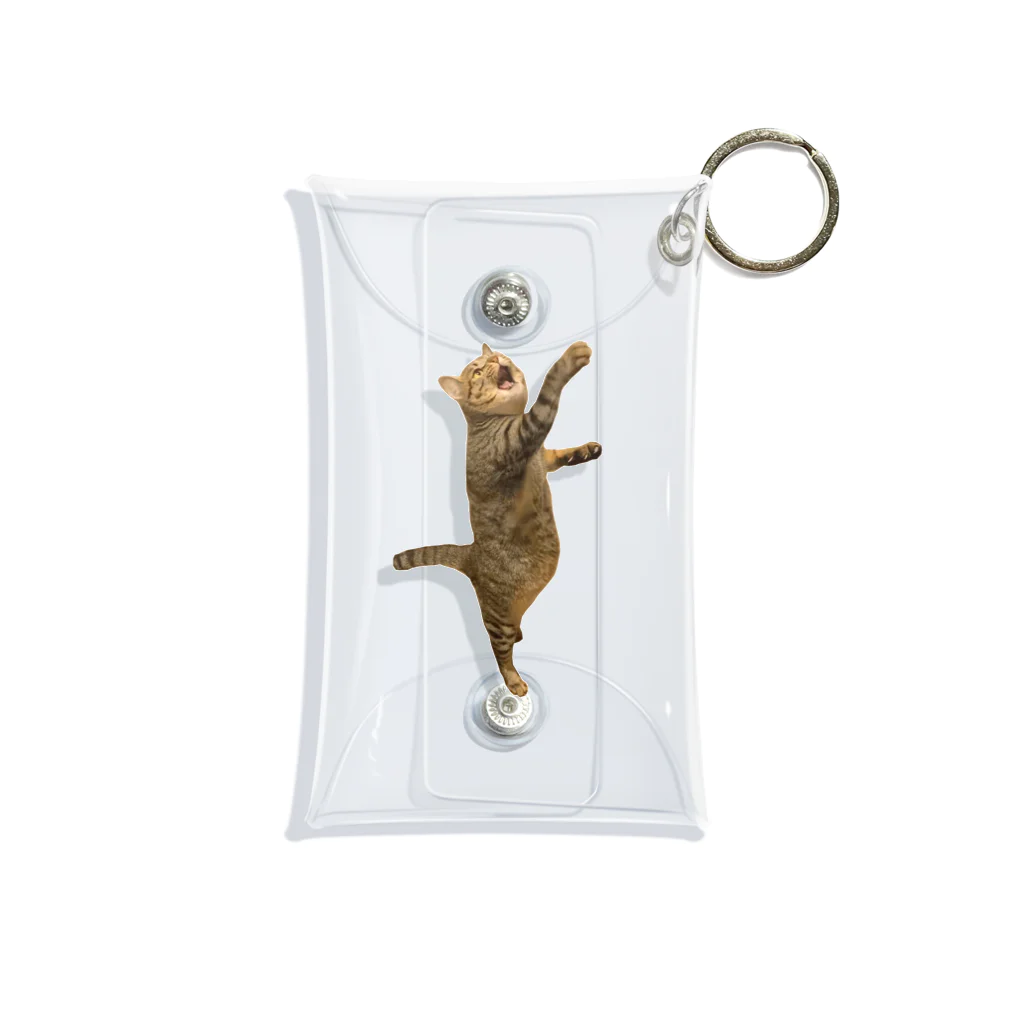 🍀葉っぱちゃんねる🍀の食いしん坊猫の意気込み Mini Clear Multipurpose Case