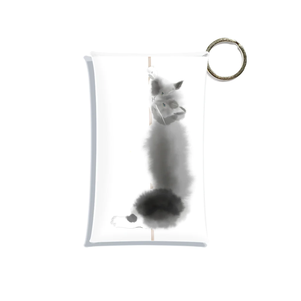 C Nのノルウェージャンフォレストキャット　黒猫 Mini Clear Multipurpose Case