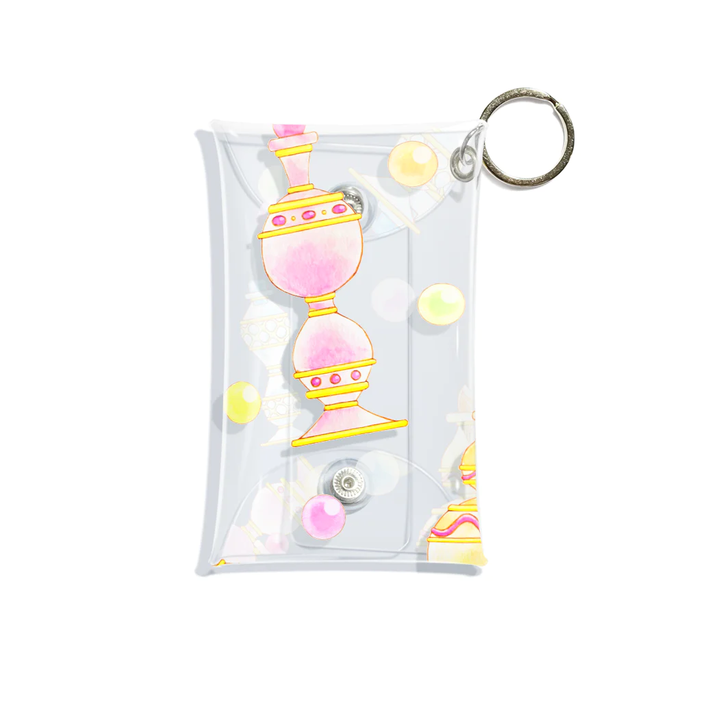 プリズモリイの箱の魔法少女の不思議な香水瓶と魔法玉石 ボンボンミニョン  Mini Clear Multipurpose Case