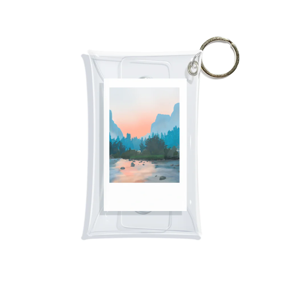 lapisksのPolaroid: mountain  Mini Clear Multipurpose Case