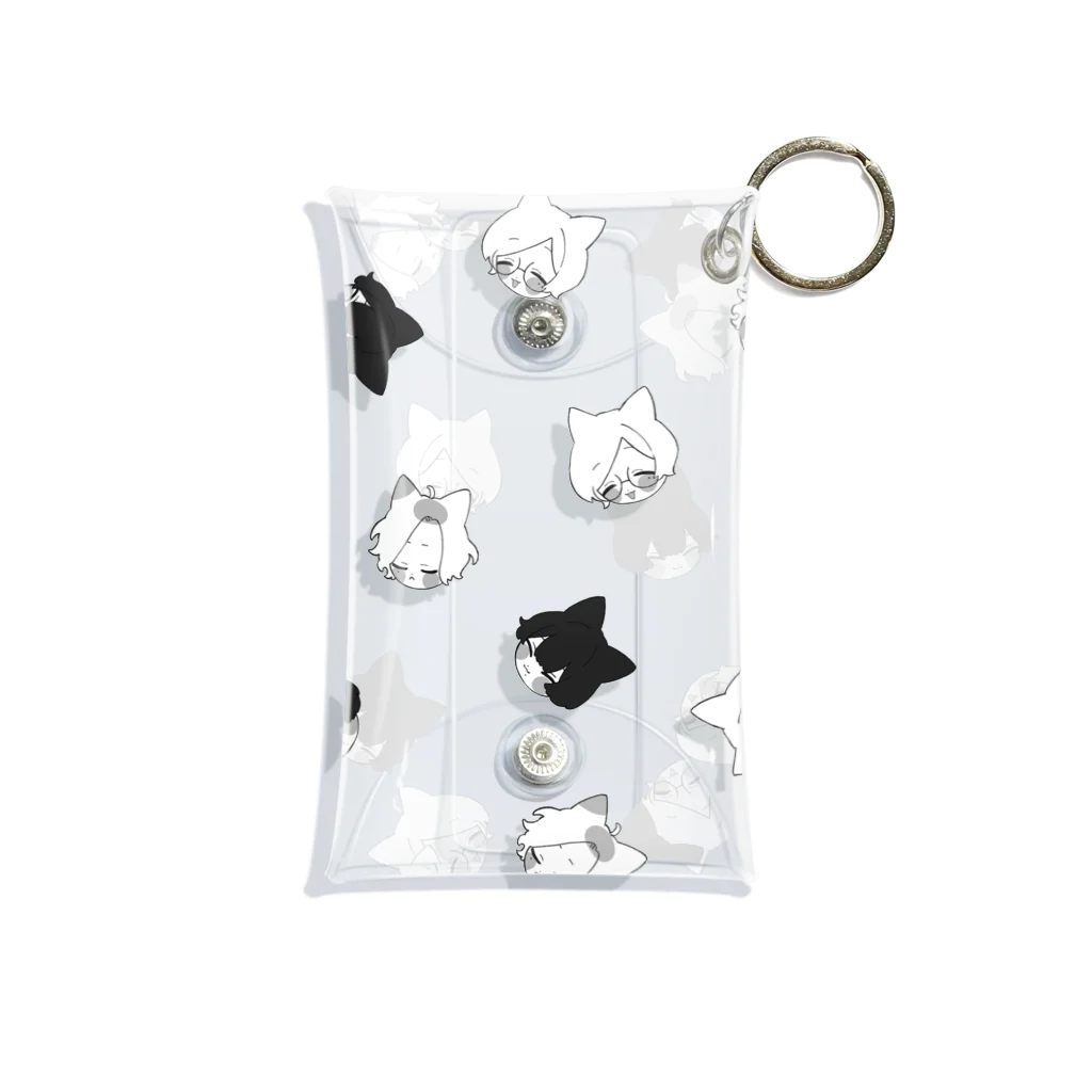 柊透子のみつごねこ Mini Clear Multipurpose Case