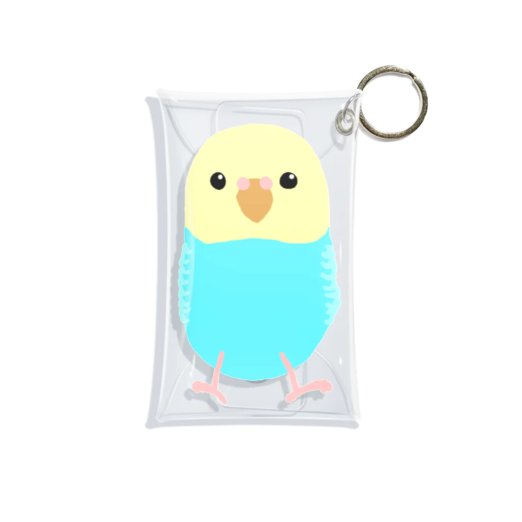 武者小路夕桐のセキセイインコ Mini Clear Multipurpose Case