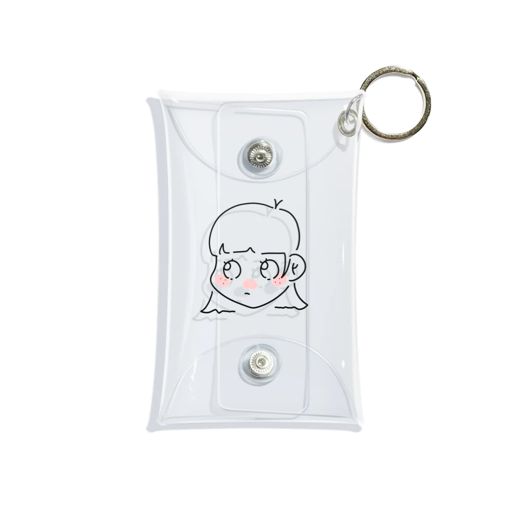 tokotokodesignのふてぶてそばかすちゃん Mini Clear Multipurpose Case