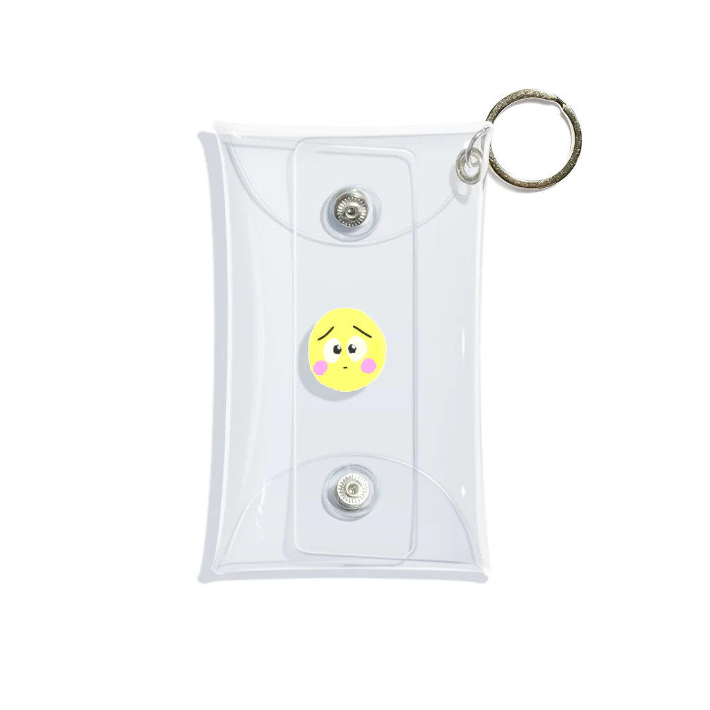ファイティングの照れ顔 Mini Clear Multipurpose Case