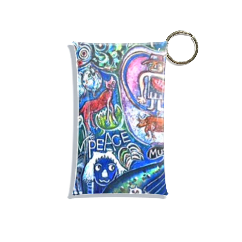 KariyushiYoronのLove&Peace Mini Clear Multipurpose Case