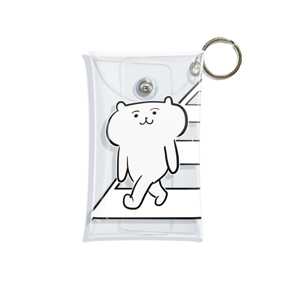 けちゃっぷごはんのお店の横断する猫さん Mini Clear Multipurpose Case