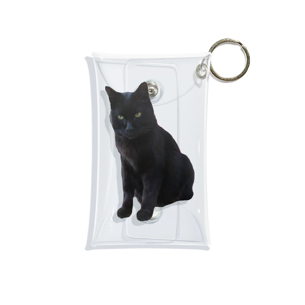 黒猫のふくちゃんの黒猫のふくちゃん Mini Clear Multipurpose Case