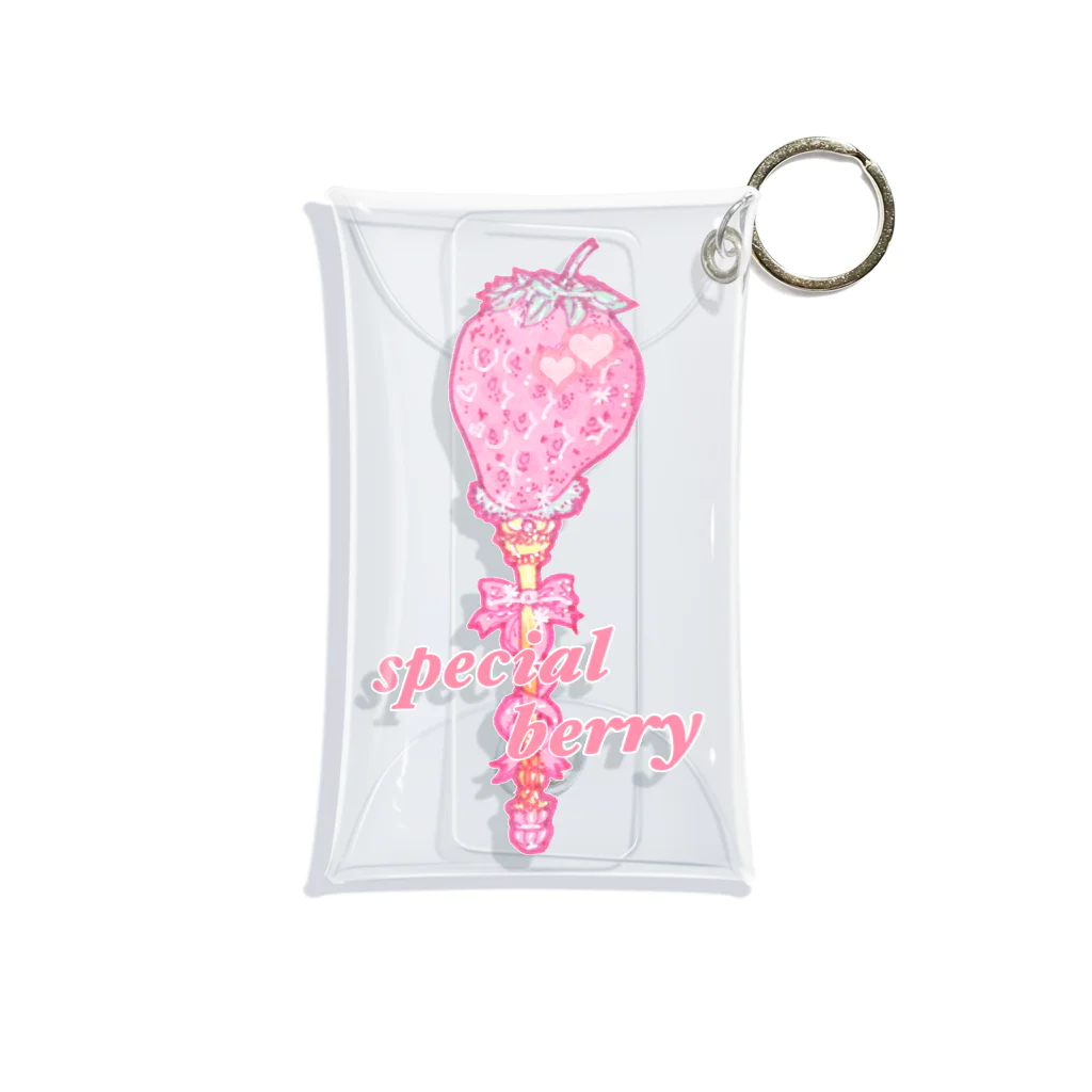 ichigotomahou.のberry magic wand ♡ ミニクリアマルチケース Mini Clear Multipurpose Case