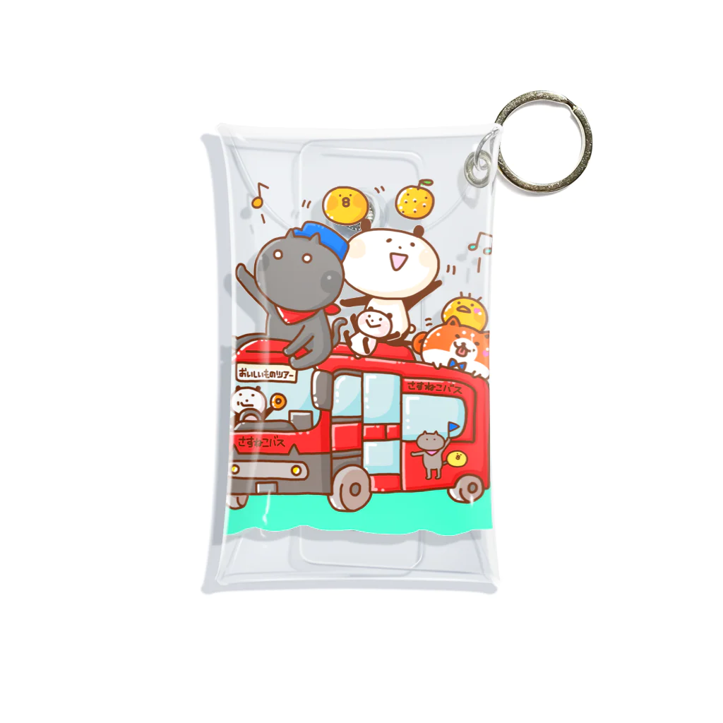 sagaoujiのさすねこバスツアー Mini Clear Multipurpose Case