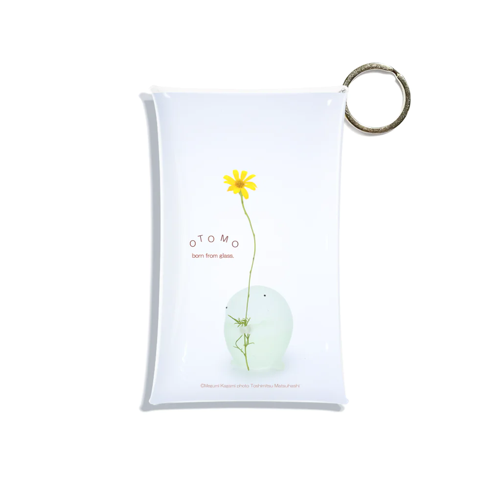 ガラスのおとものお花とおとも Mini Clear Multipurpose Case