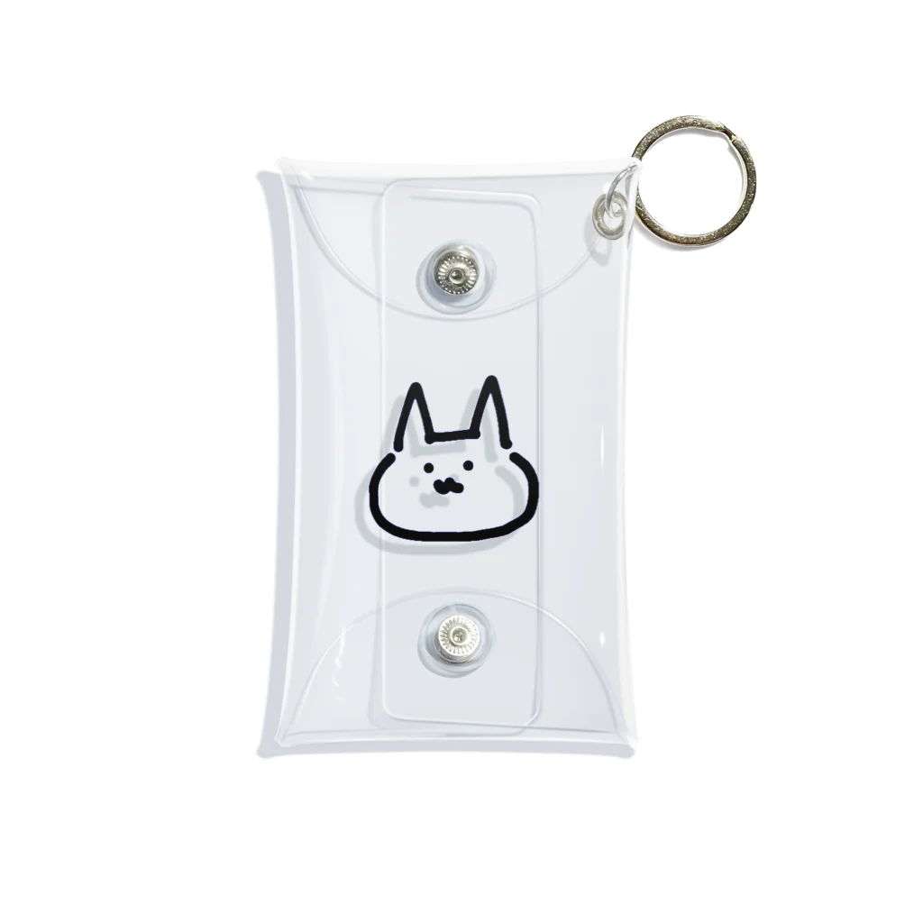 ゆるねこちゃんズのゆるねこちゃん【黒】 Mini Clear Multipurpose Case