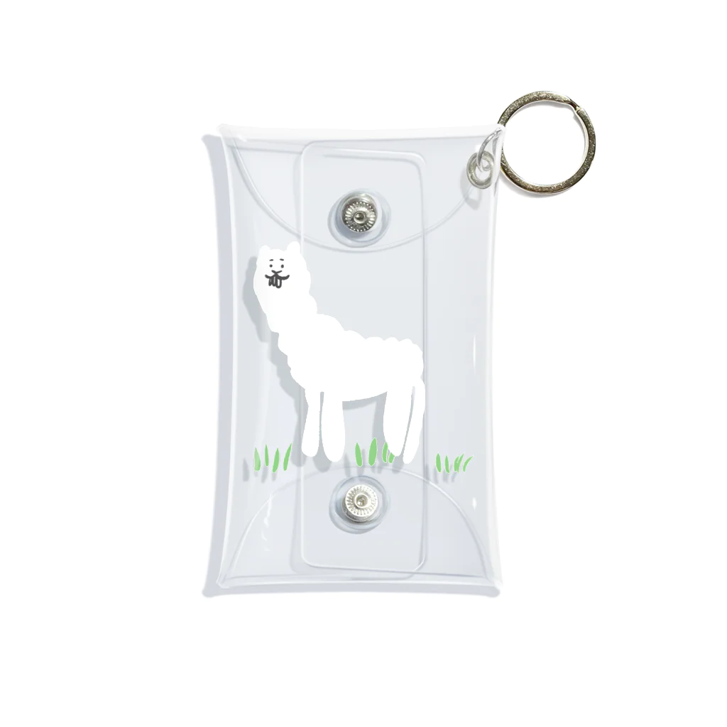 けちゃっぷごはんのお店のアルパカひなたぼっこ🦙 Mini Clear Multipurpose Case