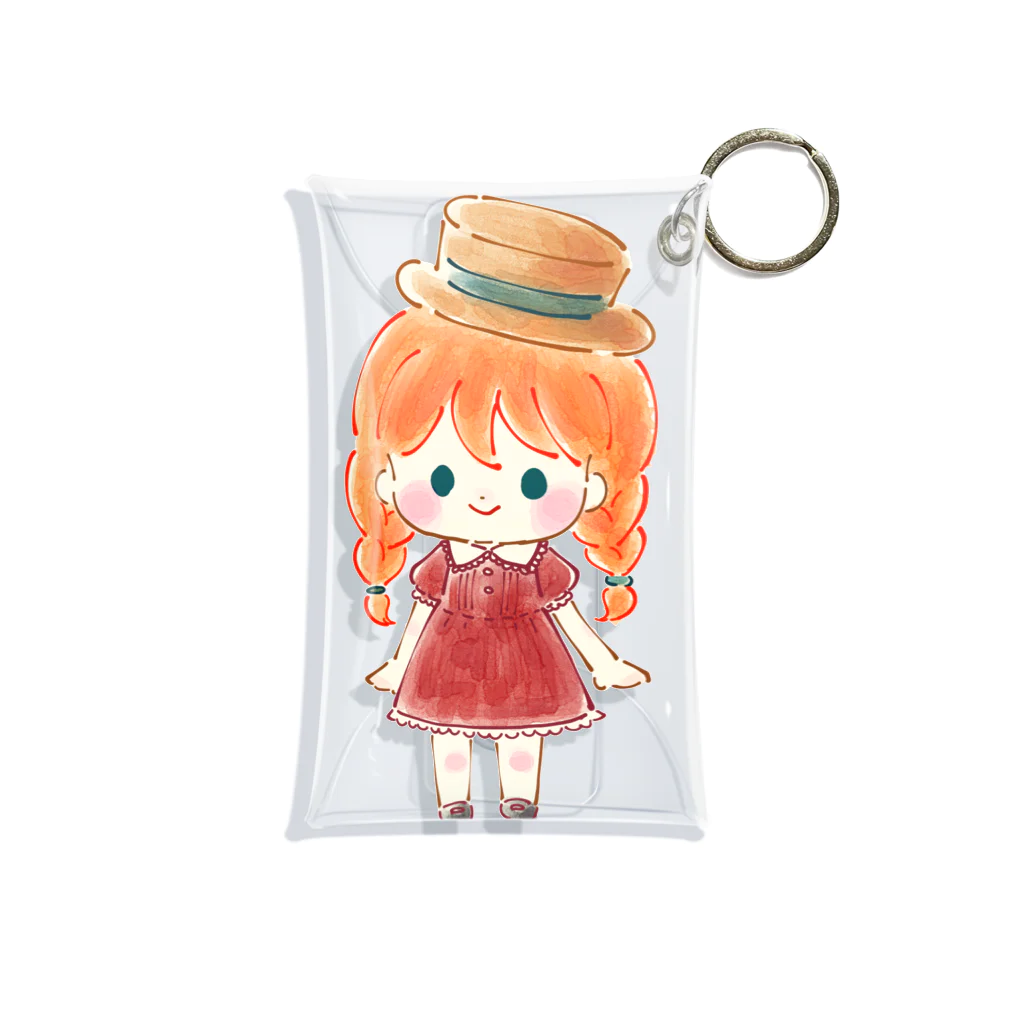 ててみゅの赤毛の子 Mini Clear Multipurpose Case