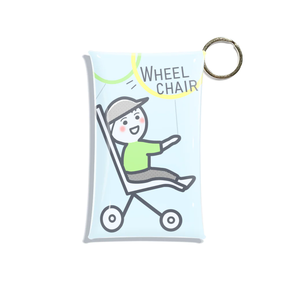 kidsnaco （きづなこ）の空をお散歩（車いす・男の子） Mini Clear Multipurpose Case