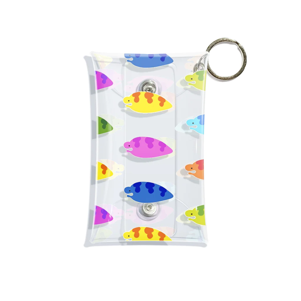 魚子のカラフルウツボ Mini Clear Multipurpose Case