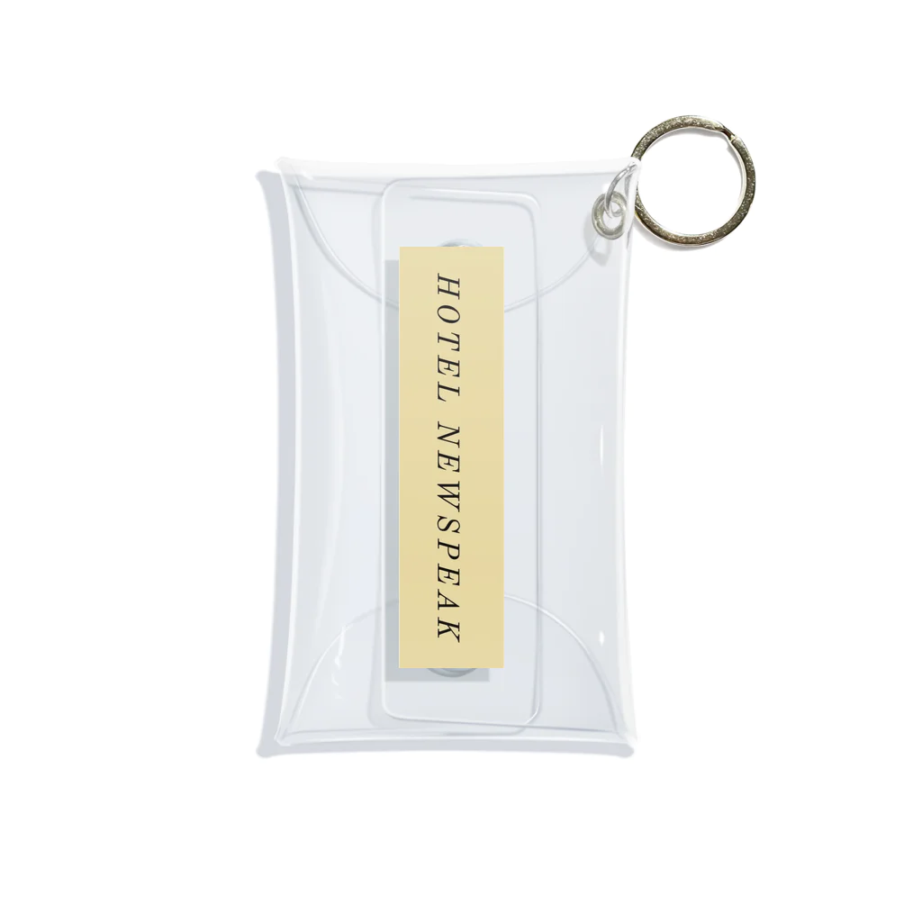 HOTEL NEWSPEAK購買部のHOTEL NEWSPEAKロゴ入りグッズ Mini Clear Multipurpose Case