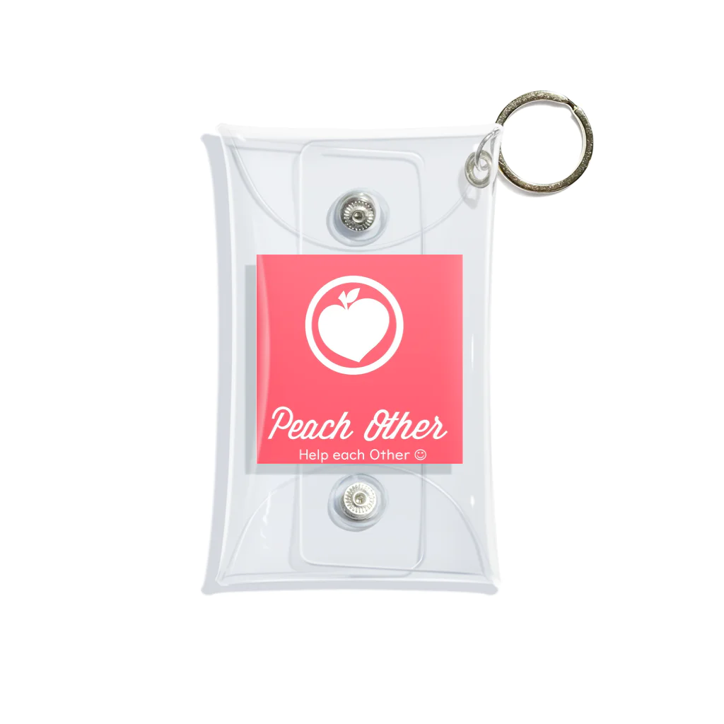 Peach OtherのHelP each Other　バージョン Mini Clear Multipurpose Case