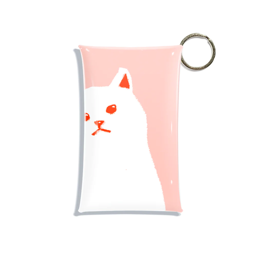 MOMOSUZUMEのしろねこ Mini Clear Multipurpose Case