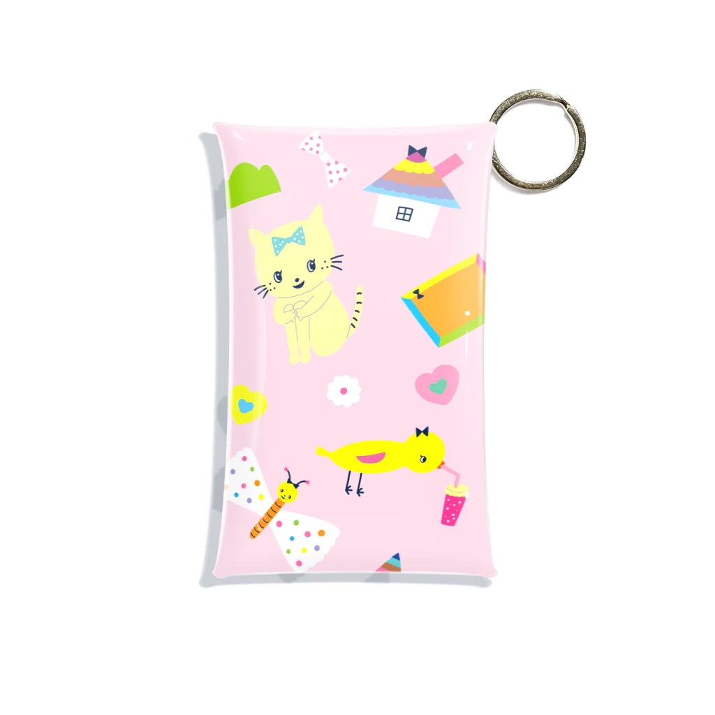 Futakawa Mayuのグッズショップのクリアマルチケース ミニ 春ピンク Mini Clear Multipurpose Case