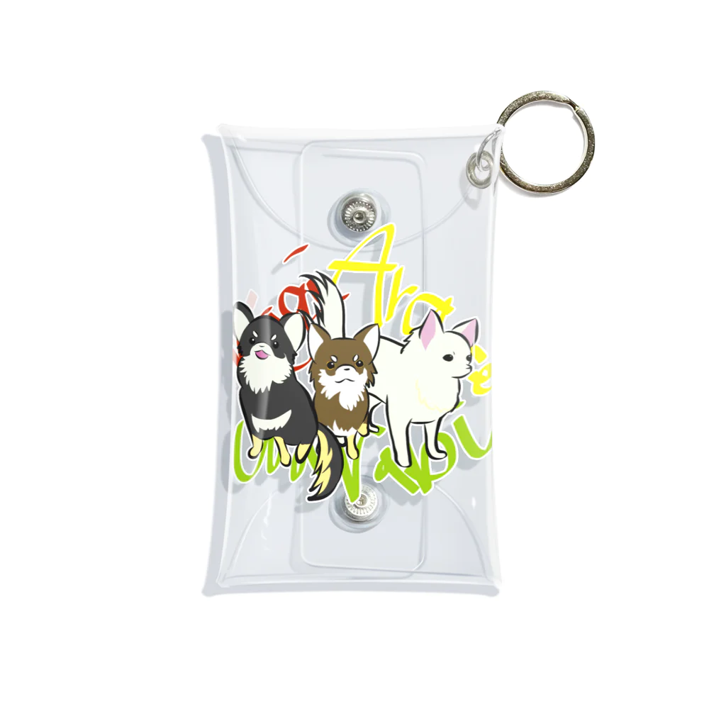 ひよりの3 Chihuahuas Mini Clear Multipurpose Case